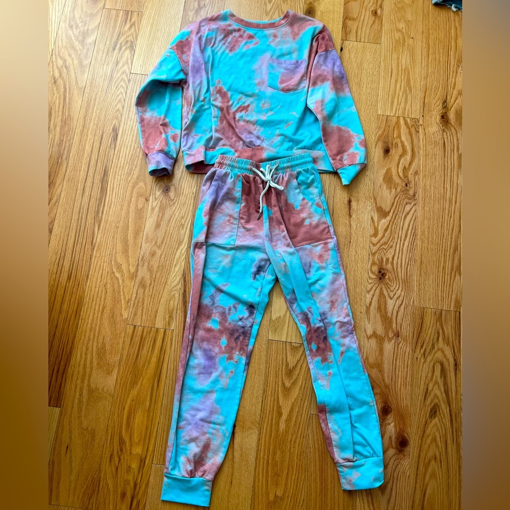 Tie Dye Full Sweatsuit Set